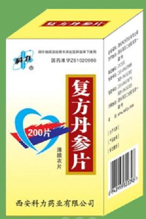 西安科力200片复方丹参片 