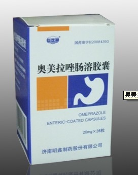 点击放大 奥美拉唑肠溶胶囊 奥美拉唑肠溶胶囊