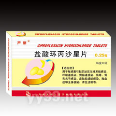 点击放大 严新 盐酸环丙沙星片