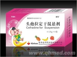 点击放大 头孢拉定干混悬剂