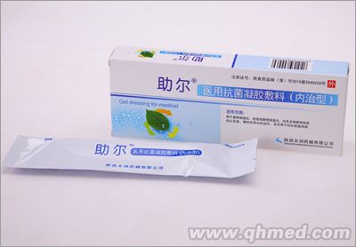 点击放大 助尔医用抗菌凝胶敷料(内治型)2支装/盒