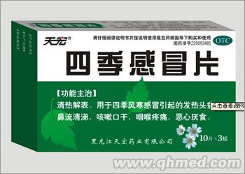 点击放大 四季感冒片