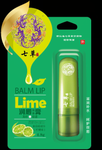 云药七草-青柠保湿润唇膏 